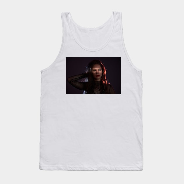 Creative lighting glamour portrait Tank Top by naturalis